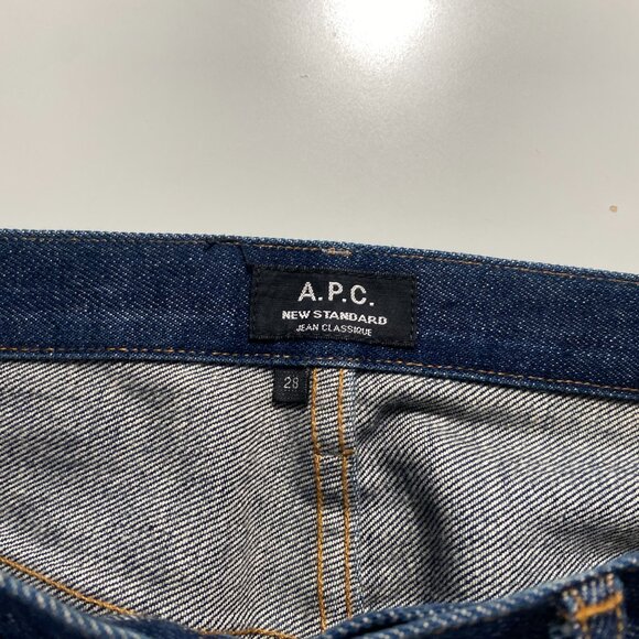 A.P.C. Petit Standard Dark Wash Slim Fit Button-fly Jeans men's size 30x32 - Picture 6 of 12